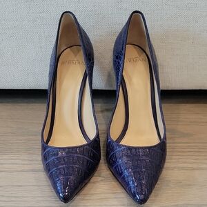 Alexandre Birman Croc-Embossed Heels